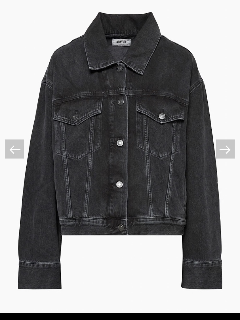 Agolde Martika Denim Jacket Size S - Picture 6 of 11